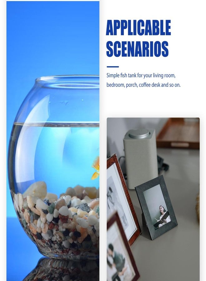 BCOATH Mini Fish Tank with Light Transparent Fish Breeding Box for Betta Small Aquarium for Home Decor and Desktop Use Color Changing - Image 5